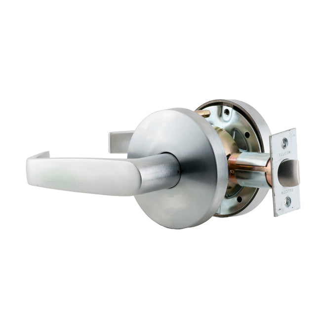 W Series Passage Dane Lever Lock with 30206 Latch 30148 Strike Satin Chrome Finish