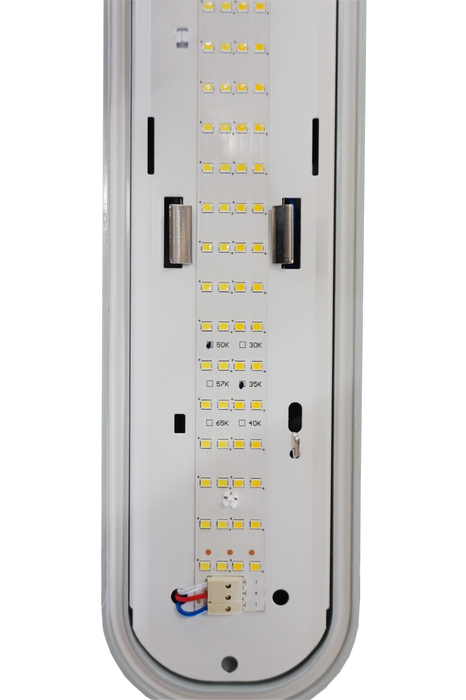 LED Vapor Tight 4’ - Dual 3-Way Switchable 2104 LX Linear Light Series – 4’ Dual 3-Way Switchable Power & CCT for Industrial Applications