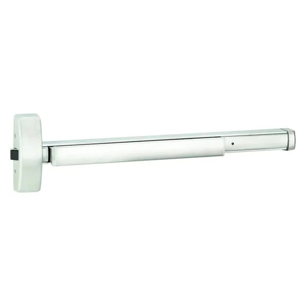 Best Precision FL21086303 Fire Rated 3' Apex Rim Wide Style Exit Device for Keyed Lever Satin Stainless Steel Finish