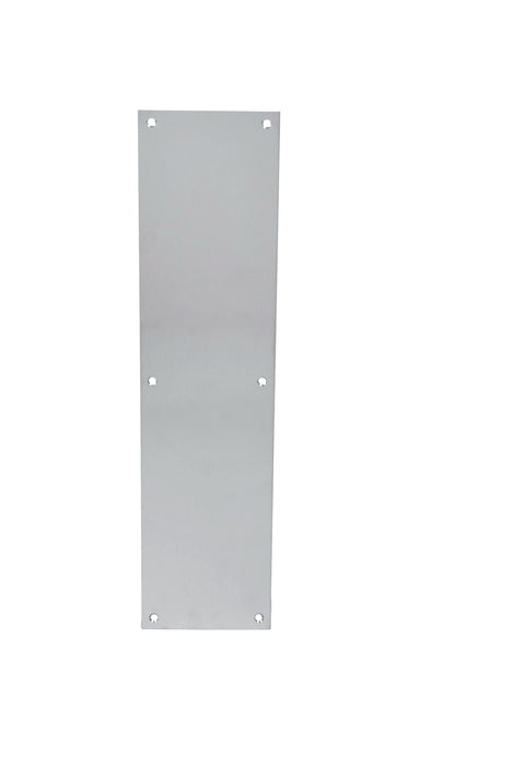 Trimco 100111710CU 8" x 16" Square Corner Push Plate Healthy Hardware Steralloy Finish