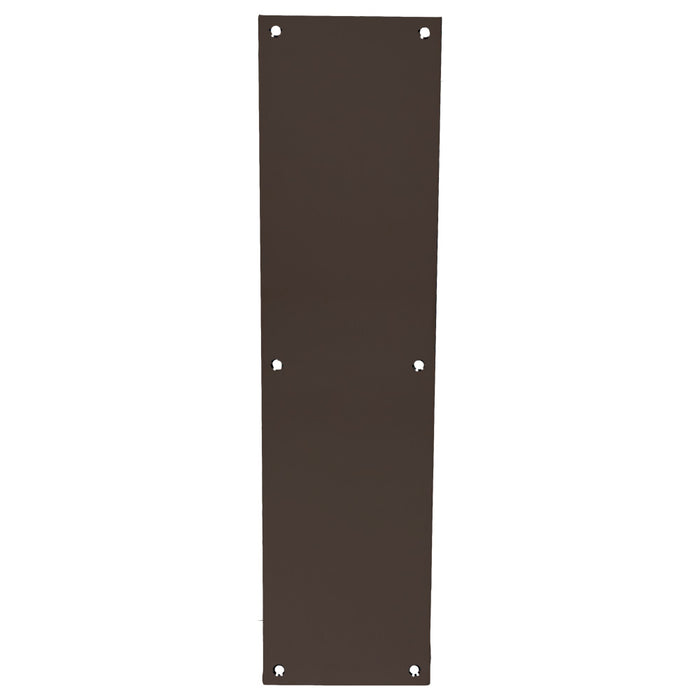 Trimco 10013613PP 4" x 16" Square Corner Push Plate Oil Rubbed Bronze Finish