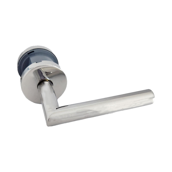 Omnia 12/38T.PR32 Stainless 12 Lever Privacy 2-3/8" Backset; T Strike; 1-3/8" Door Bright Stainless Steel Finish