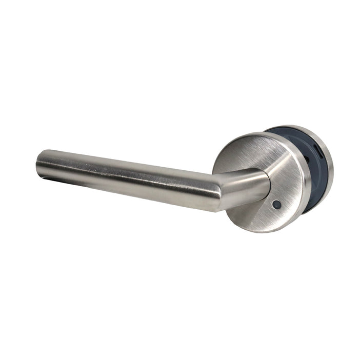 Omnia 12/38F.PR32D Stainless 12 Lever Privacy 2-3/8" Backset; Full Lip Strike; 1-3/8" Door Satin Stainless Steel Finish