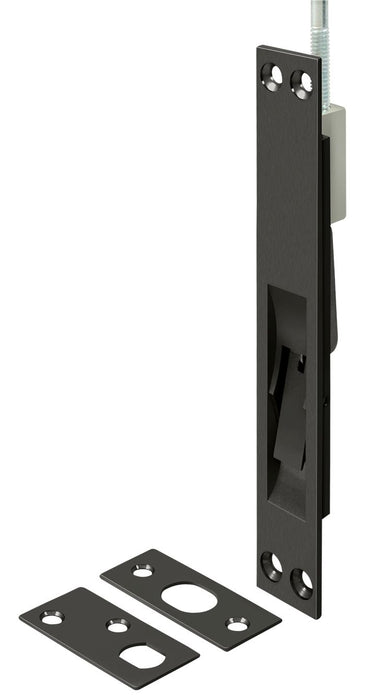 Deltana 12EFB10B 12" Extension Flush Bolt; Solid Brass; Oil Rubbed Bronze Finish