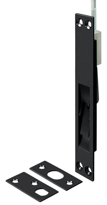 Deltana 12EFB19 12" Extension Flush Bolt; Solid Brass; Black Finish