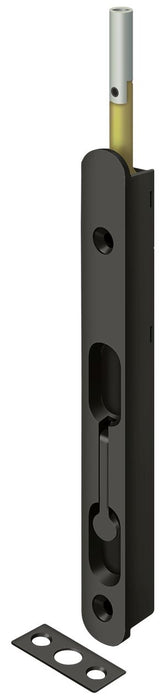 Deltana 18EFBZ10B 18" Extension Flush Bolt; Solid Brass; Oil Rubbed Bronze Finish