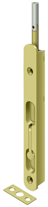 Deltana 18EFBZ3 18" Extension Flush Bolt; Solid Brass; Bright Brass Finish