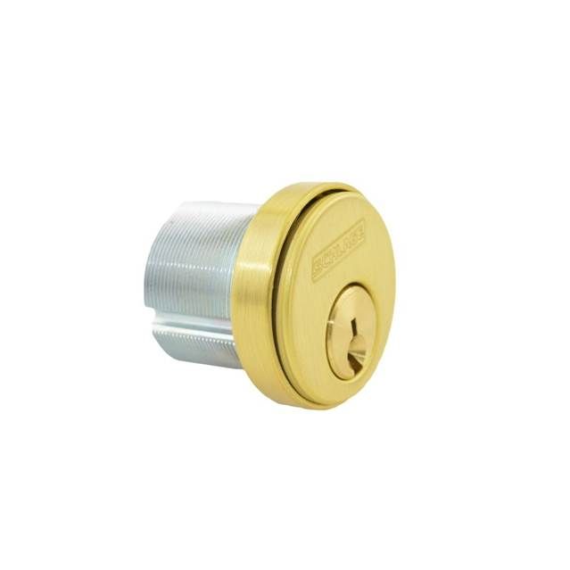 Schlage Commercial 20001C606114 1-1/4" Conventional Mortise Cylinder C Keyway with Compression Ring and Spring with Straight Cam Satin Brass Finish