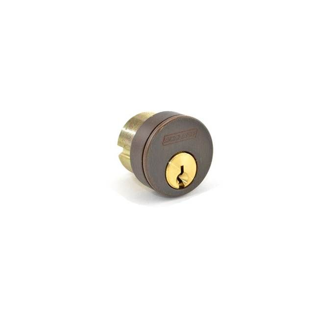 Schlage Commercial 20013C613118 1-1/8" Conventional Mortise Cylinder C Keyway with 3/8" Blocking Ring with Adams Rite Cam Oil Rubbed Bronze Finish