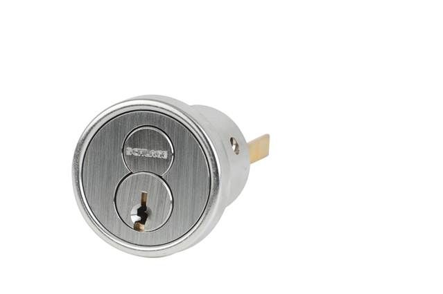 Schlage Commercial 20057G626 FSIC Rim Cylinder G Keyway with Convertible Tailpiece Satin Chrome Finish