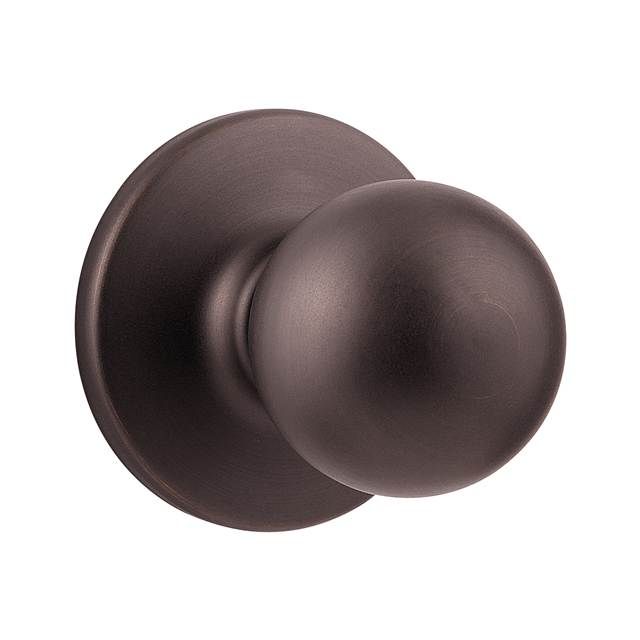 Kwikset 200P-11PV1 Polo Knob Passage Door Lock with New Chassis with 6AL Latch and RCS Strike Venetian Bronze Finish