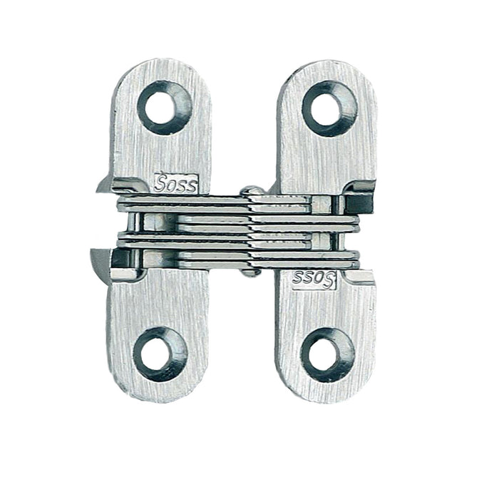 Soss 203CUS4 1/2" x 1-3/4" Light Duty Invisible Hinge for 3/4" Doors Satin Brass Finish