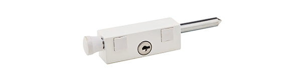 Emtek 206016 Keyed Patio Bolt White Finish