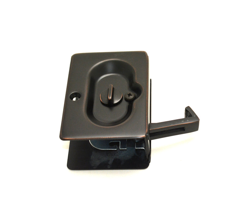 Emtek 2102US10B Priv Pocket Door Lock Oil Rubbed Bronze Finish