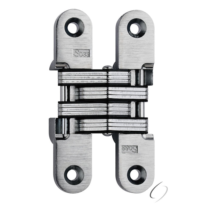 Soss 212U26D 3/4" x 3-3/4" Medium Duty Invisible Hinge for 1-1/8" Doors Satin Chrome Finish