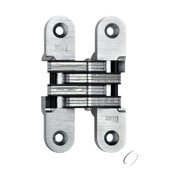 Soss 216US26 1" x 4-5/8" Heavy Duty Invisible Hinge for 1-3/8" Doors Bright Chrome Finish