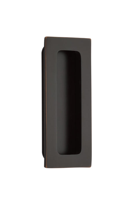 Emtek 220304US10B 4" Modern Rectangular Flush Pull Oil Rubbed Bronze Finish