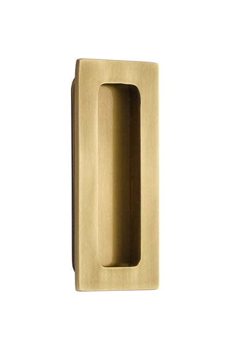 Emtek 220304US7 4" Modern Rectangular Flush Pull French Antique Brass Finish