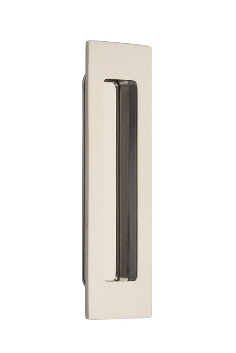 Emtek 220306US14 6" Modern Rectangular Flush Pull Polished Nickel Lifetime Finish