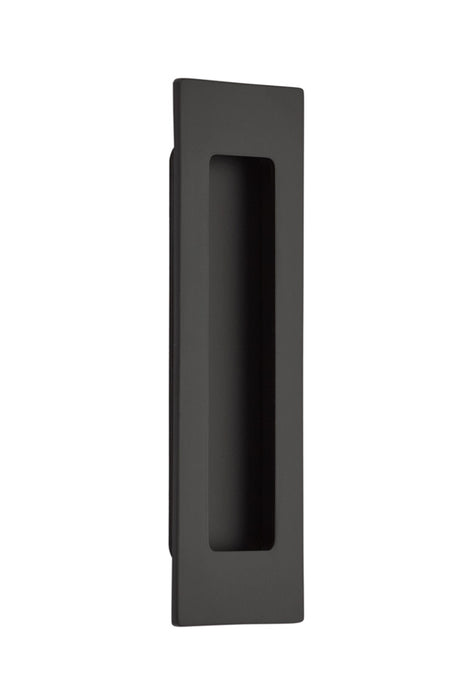 Emtek 220306US19 6" Modern Rectangular Flush Pull Flat Black Finish