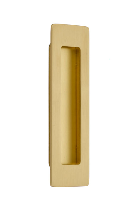 Emtek 220306US4 6" Modern Rectangular Flush Pull Satin Brass Finish