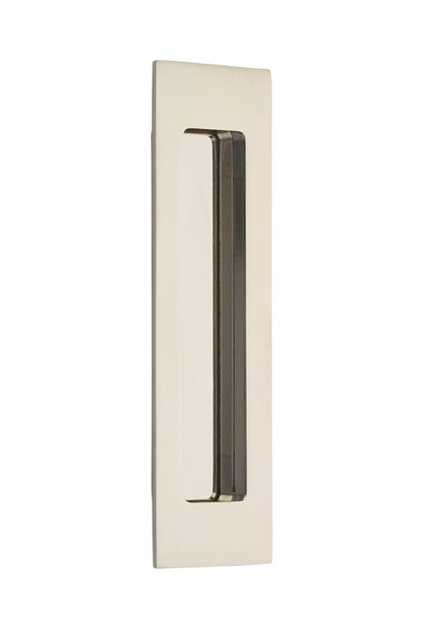 Emtek 220307US14 7" Modern Rectangular Flush Pull Polished Nickel Lifetime Finish