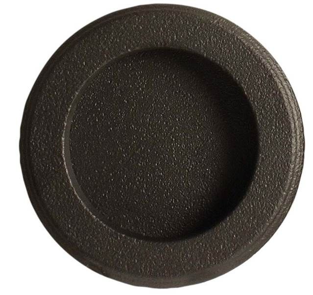 Emtek 2211US10B Round Flush Pull Oil Rubbed Bronze Finish