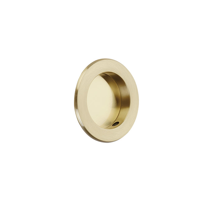 Emtek 2211US7 Round Flush Pull French Antique Brass Finish