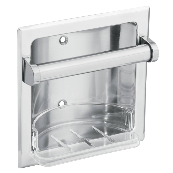 Moen 2565CH Commercial Recessed Soap Holder Bright Chrome Finish