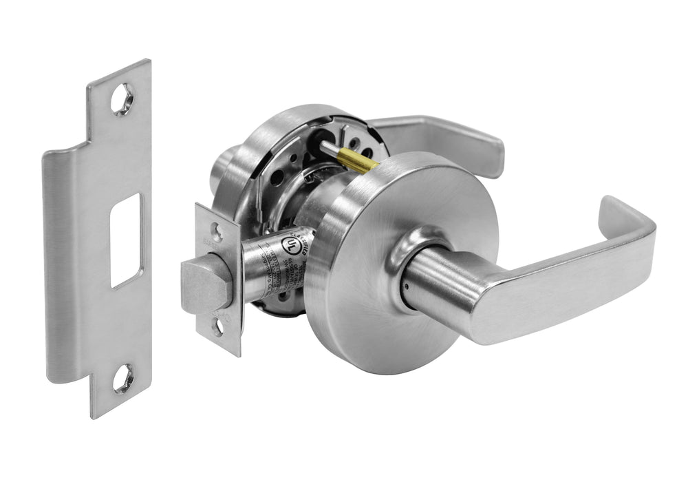 Sargent 2810U15LL26D Passage Lever Lock Grade 1 with L Lever and L Rose Satin Chrome Finish