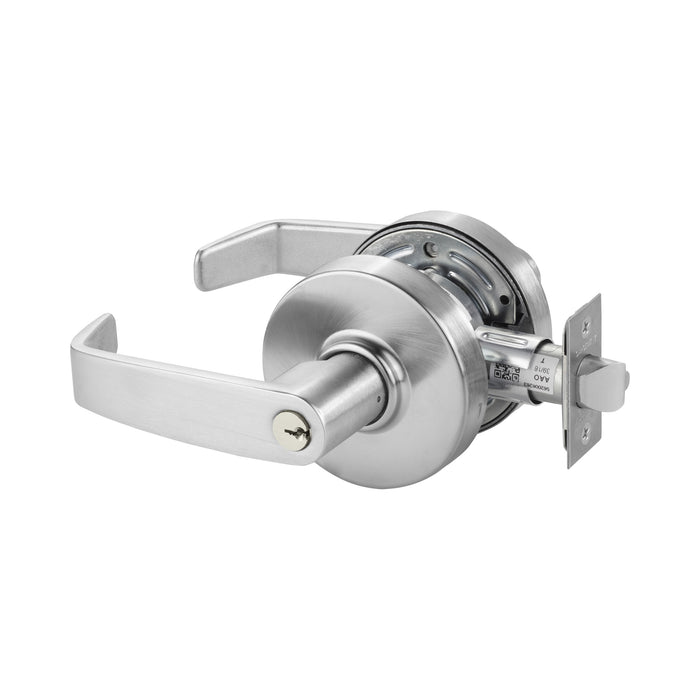 Sargent 287G04LL26D Storeroom Cylindrical Lock Grade 2 with L Lever and L Rose and ASA Strike and LA Keyway Satin Chrome Finish