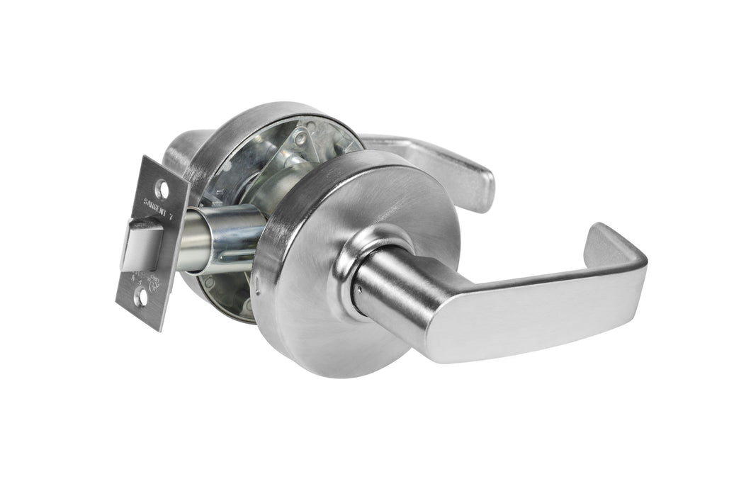 Sargent 287U15LL26D Passage Cylindrical Lock Grade 2 with L Lever and L Rose and ASA Strike Satin Chrome Finish