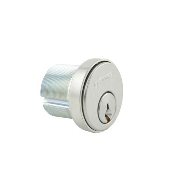 Schlage Commercial 30001C123626114 1-1/4" Mortise Cylinder C123 Keyway with Compression Ring and Spring and L Cam Satin Chrome Finish