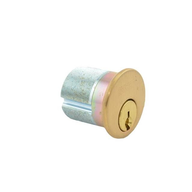 Schlage Commercial 30001C612118 1-1/8" Mortise Cylinder C Keyway with Compression Ring and Spring and L Cam Satin Bronze Finish