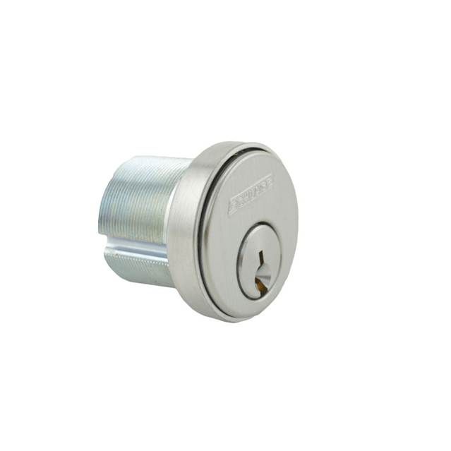 Schlage Commercial 30001C630118 1-1/8" Mortise Cylinder C Keyway with Compression Ring and Spring and L Cam Satin Stainless Steel Finish