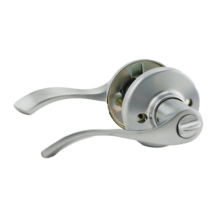 Kwikset 300BL-26DV2 Balboa Lever Privacy Door Lock with New Chassis and 6AL Latch and RCS Strike Satin Chrome Finish