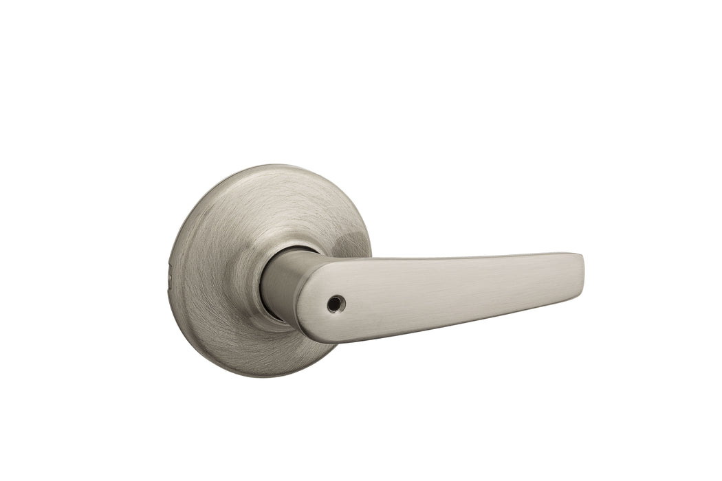 Kwikset 300DL-15V1 Delta Lever Privacy Door Lock with New Chassis and 6AL Latch and RCS Strike Satin Nickel Finish