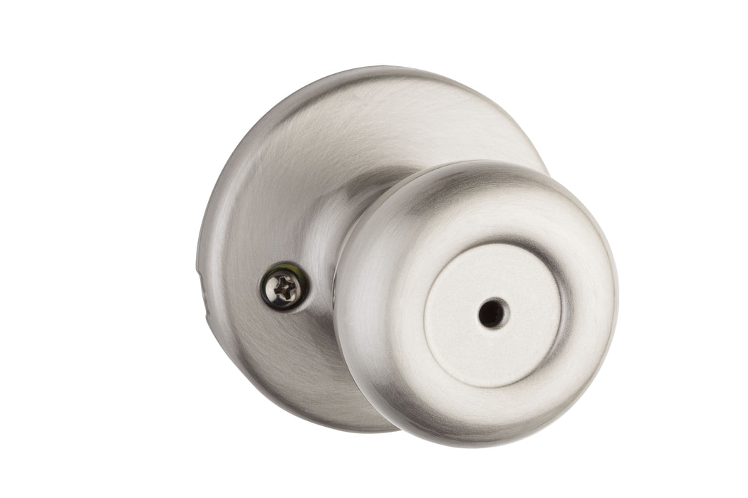 Kwikset 300T-15V1 Tylo Knob Privacy Door Lock with New Chassis with 6AL Latch and RCS Strike Satin Nickel Finish