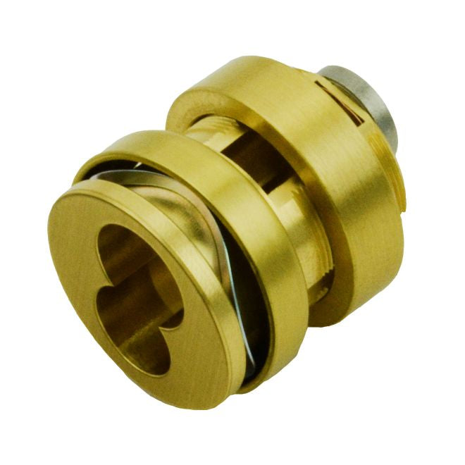 Schlage Commercial 30137606 Full Size Interchangeable Housing Less Core with Compression Ring; Spring; 3/8" Blocking Ring; and L Cam Satin Brass Finish