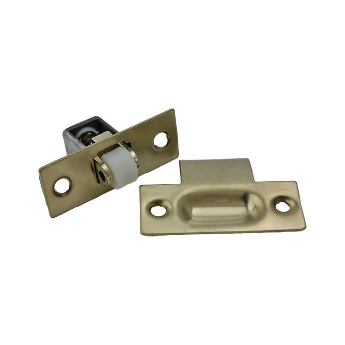 Ives Commercial 336B15 Solid Brass Adjustable Roller Catch with T Strike Satin Nickel Finish