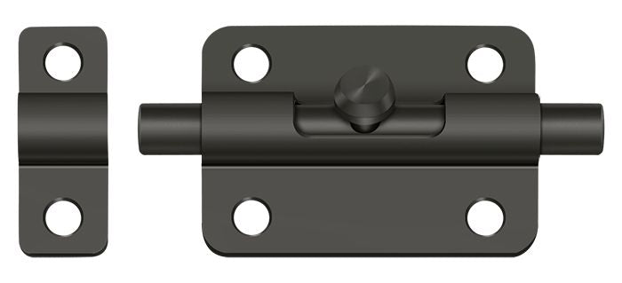 Deltana 3BBU10B 3" Barrel Bolt; Oil Rubbed Bronze Finish