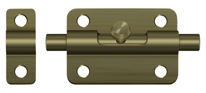 Deltana 3BBU5 3" Barrel Bolt; Antique Brass Finish