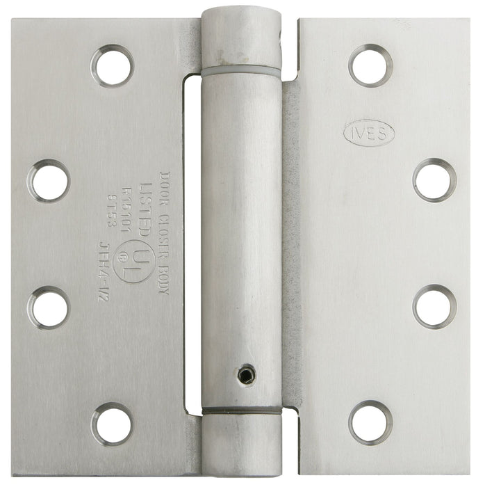 Ives Commercial 3SP1412652 4-1/2" x 4-1/2" Standard Weight Spring Hinge Satin Chrome Finish