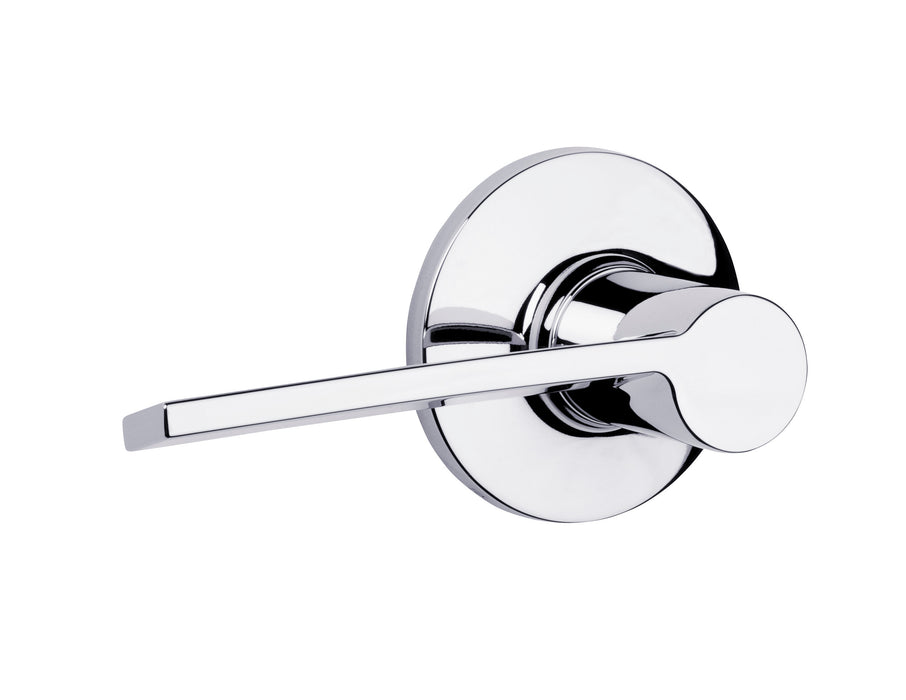 Kwikset 407PLL-26 Palmina Lever Passage Door Lock with RCAL Latch and RCS Strike Bright Chrome Finish