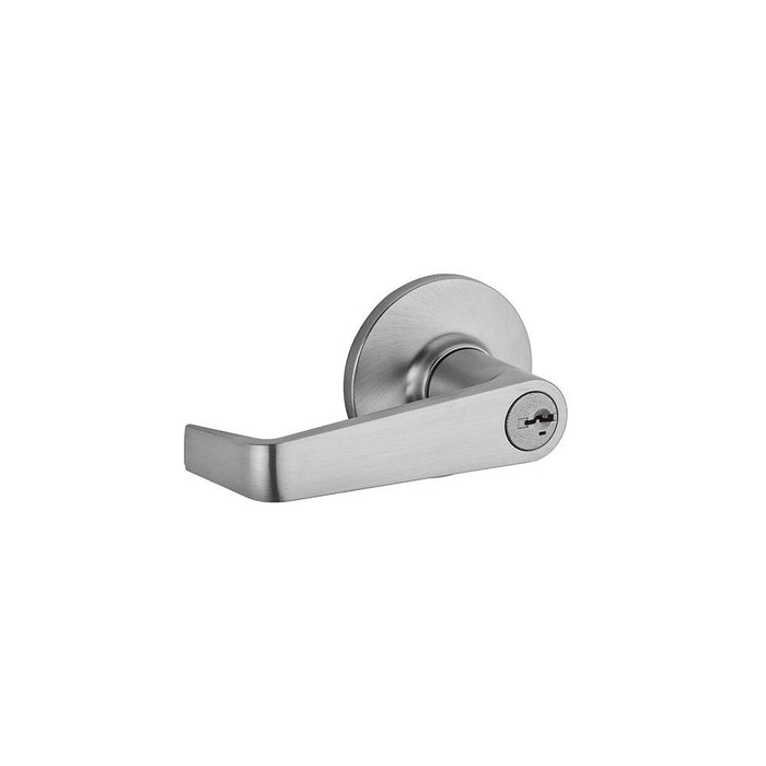 Kwikset 439CNL-26DS Light Commercial Carson Lever Storeroom / Vestibule Lock SmartKey with RCAL Latch and RCS Strike Satin Chrome Finish