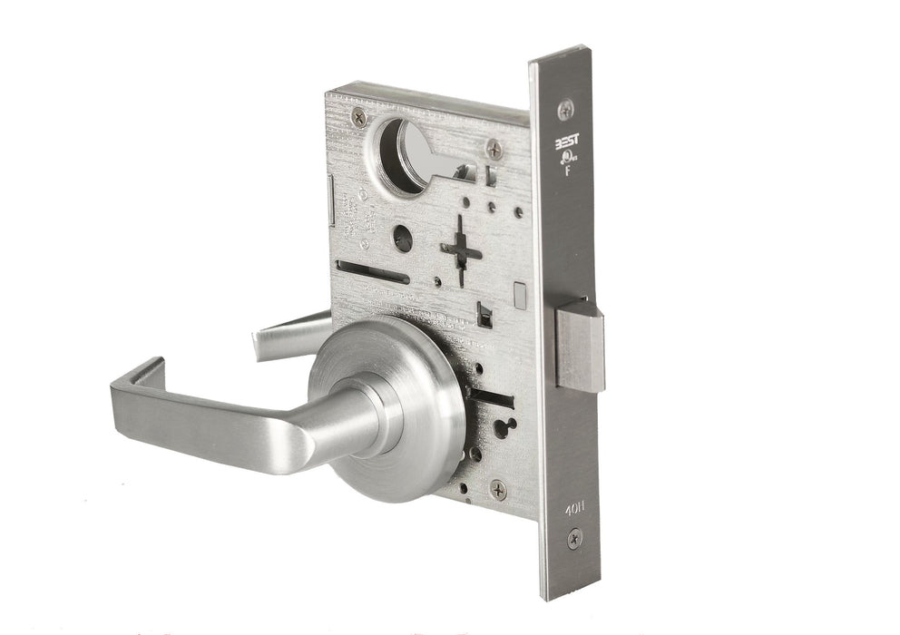 Best 45H0N15H626RH Mortise Lock Passage 15 Lever with H Rose Right Hand Satin Chrome Finish