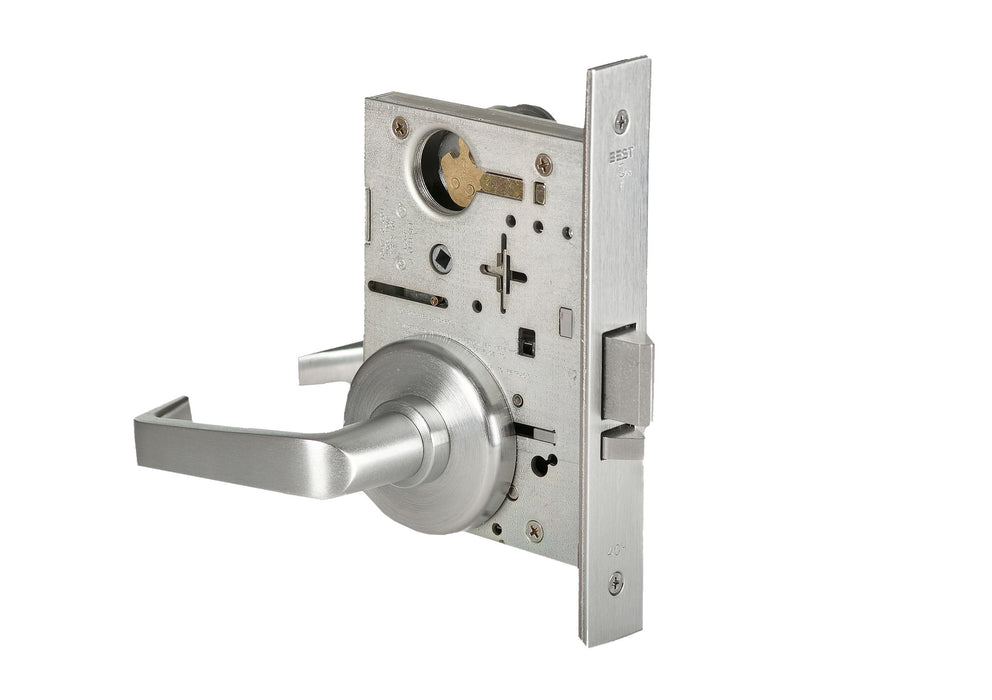 Best 45H7D15H626RH Mortise Lock 7 Pin Storeroom 15 Lever with H Rose Right Hand Satin Chrome Finish