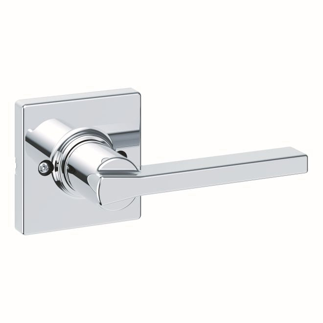 Kwikset 488CSLSQT-26 Casey Lever Half Dummy with Square Rose Bright Chrome Finish