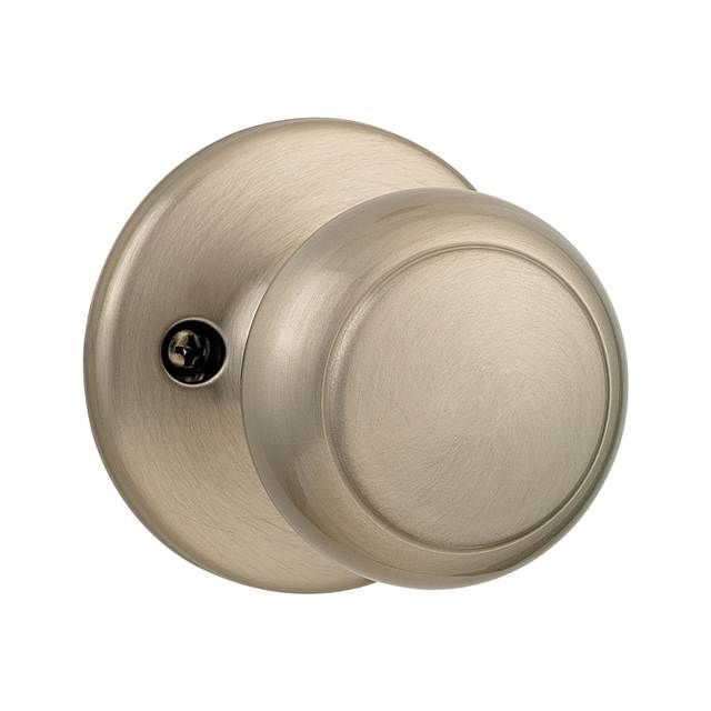 Kwikset 488CV-15V1 Cove Knob Half Dummy with New Chassis Satin Nickel Finish