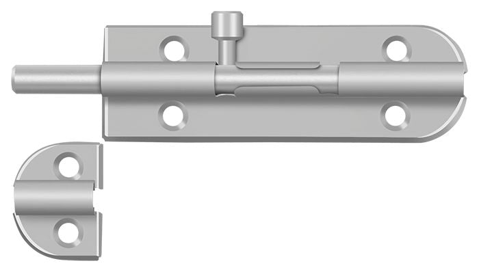 Deltana 4BB32D 4" Barrel Bolt; Satin Stainless Steel Finish